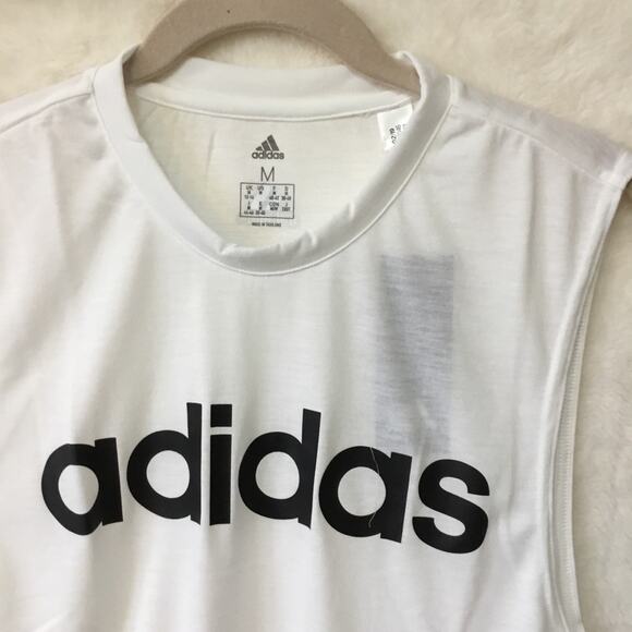 Adidas White & Black Dash Tank Top - Picture 3 of 8